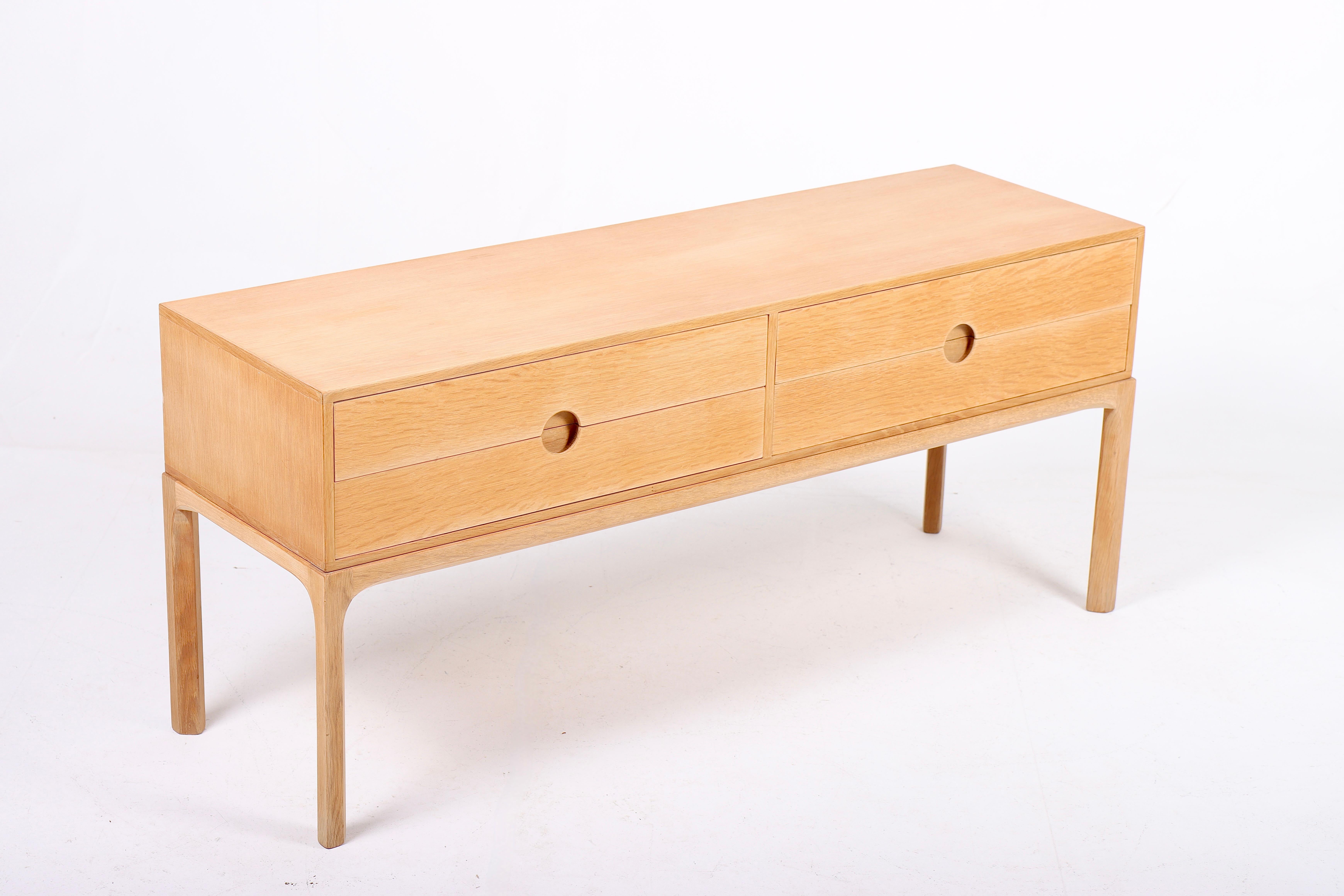 Scandinavian Modern Danish Mid-Century Commode in Oak by Kai Kristiansen for Aksel Kjersgaard