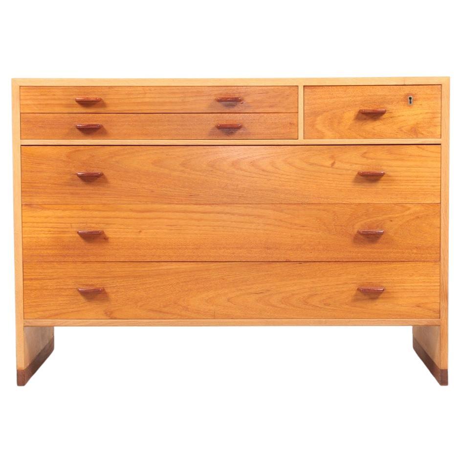 Danish Midcentury Commode in Teak and Oak by Hans Wegner, 1960s