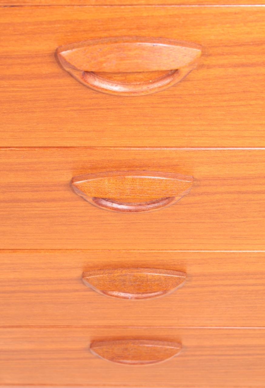 Scandinavian Modern Danish Midcentury Commode in Teak by Kai Kristiansen, 1960s