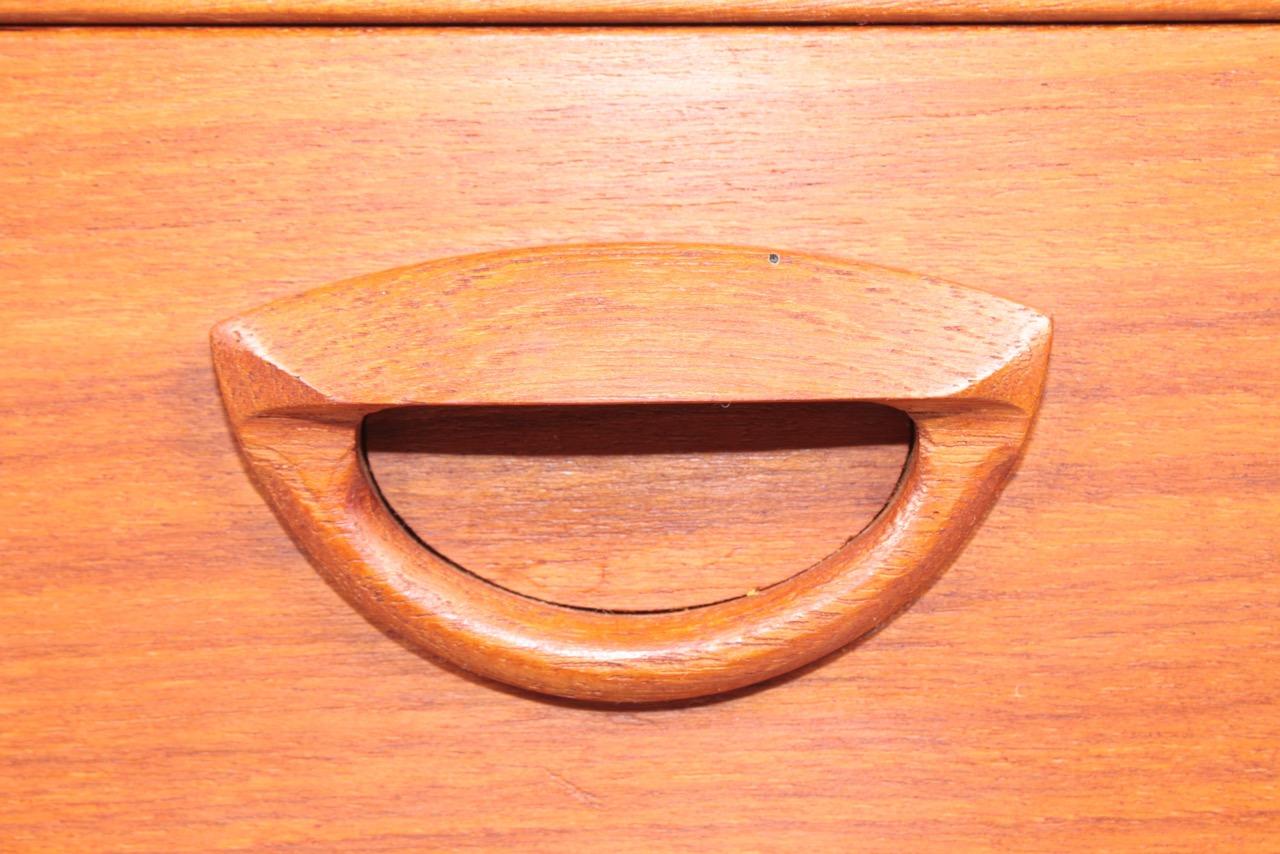 Danish Midcentury Commode in Teak by Kai Kristiansen, 1960s In Good Condition In Lejre, DK