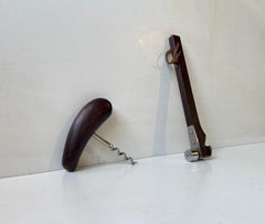 Danish Midcentury Corkscrew, Bottle Opener / Nut Hammer in Rosewood, 1960s