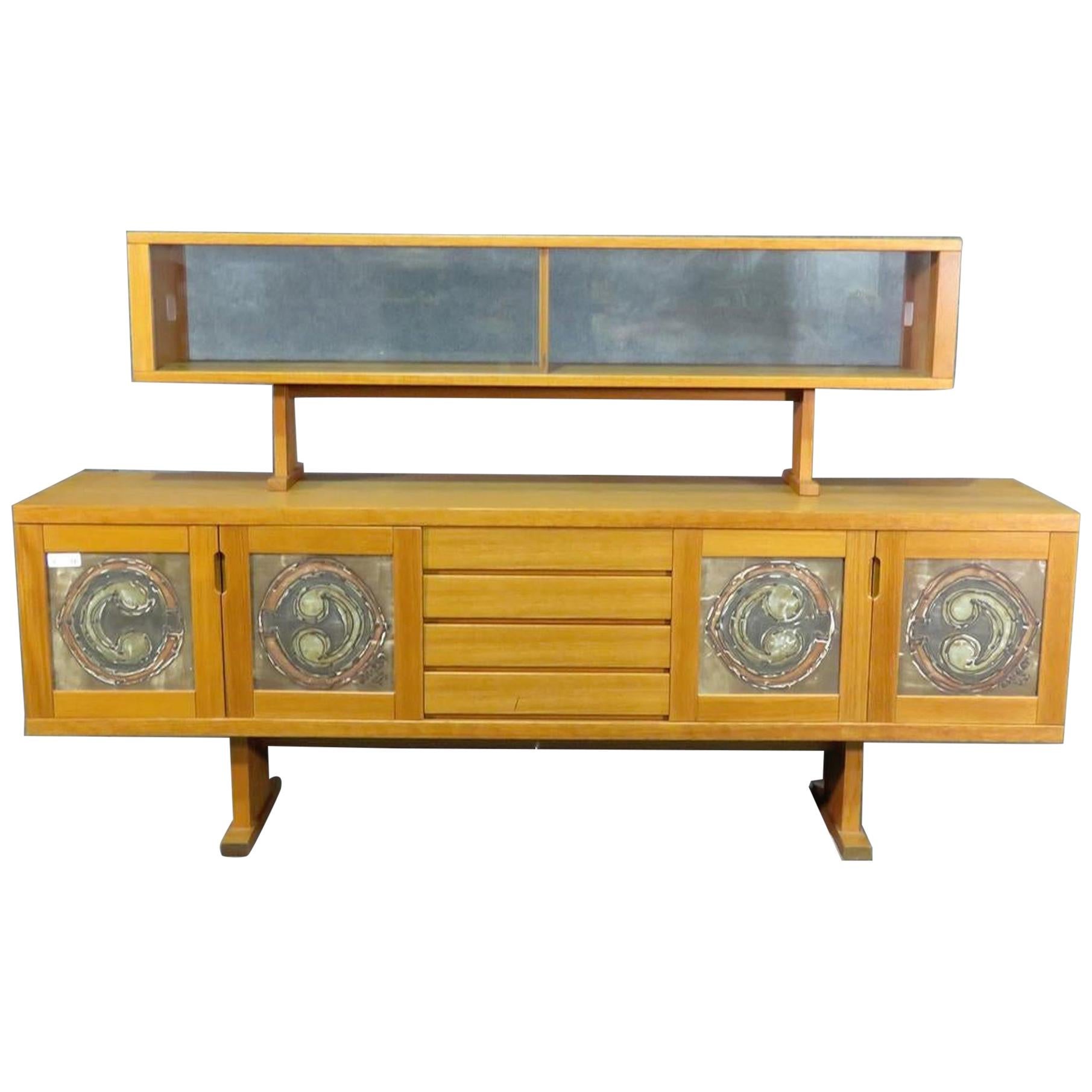 Danish Midcentury Credenza with Tile For Sale