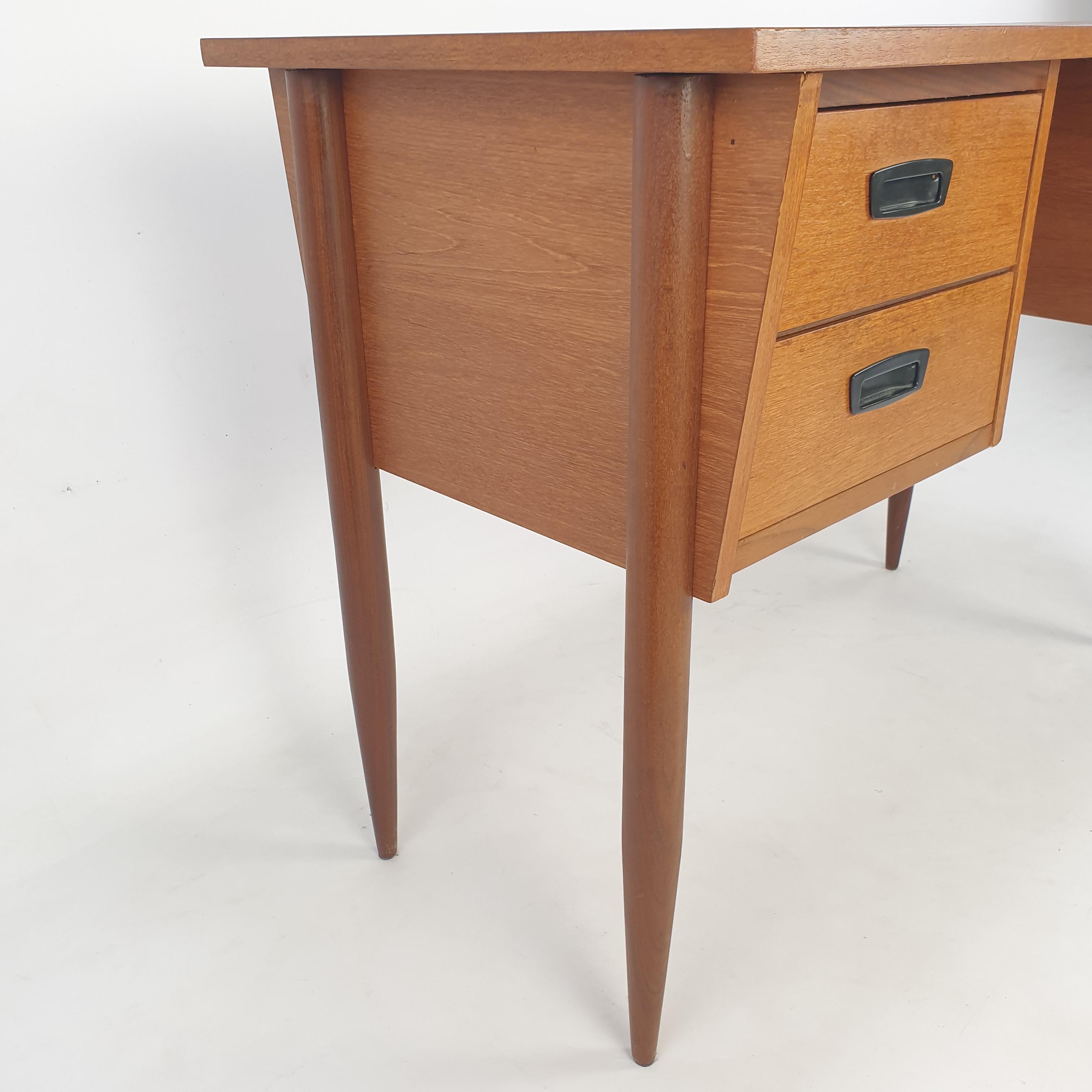 Mid Century Danish Desk in Teak, 1960s 11