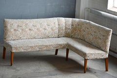 Danish Midcentury Dining Banquette Corner Bench ca. 1950