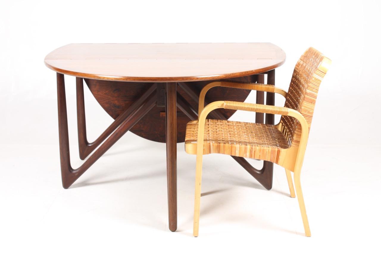 Danish Midcentury Dining Table in Rosewood by Kurt Østervig, 1960s 6