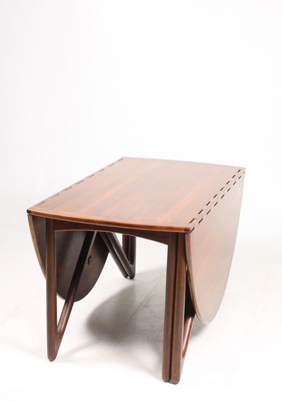 Danish Midcentury Dining Table in Rosewood by Kurt Østervig, 1960s 8