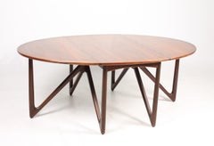 Danish Midcentury Dining Table in Rosewood by Kurt Østervig, 1960s