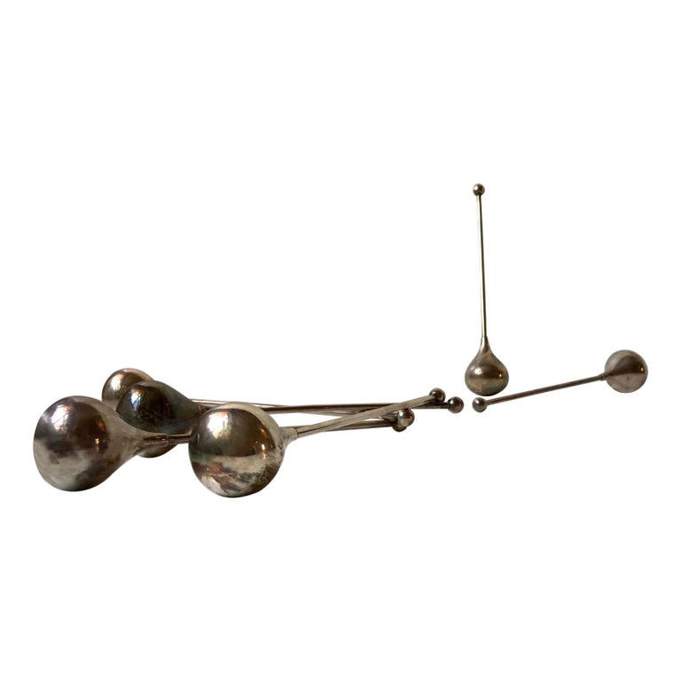 Danish Midcentury Drink Coolers, Stirrers from ABSA, 1950s, Set of 5 at ...