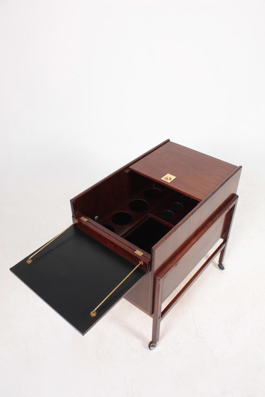 Danish Midcentury Dry Bar Cabinet in Rosewood by Dyrlund, 1960s 5