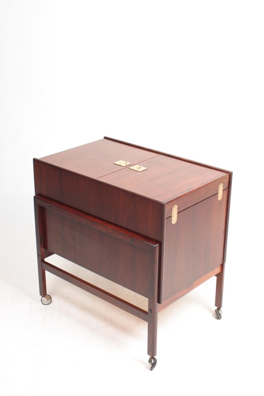 Danish Midcentury Dry Bar Cabinet in Rosewood by Dyrlund, 1960s 9