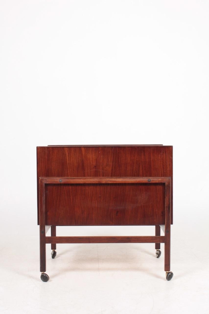 Scandinavian Modern Danish Midcentury Dry Bar Cabinet in Rosewood by Dyrlund, 1960s