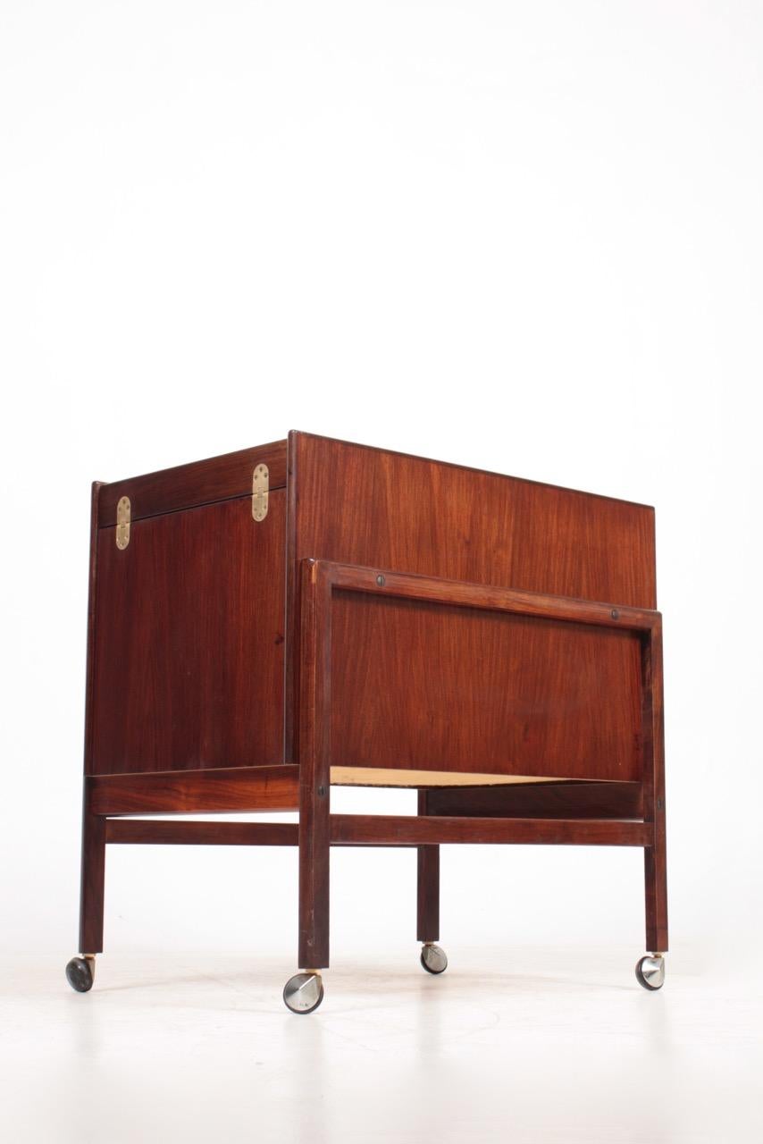 Mid-20th Century Danish Midcentury Dry Bar Cabinet in Rosewood by Dyrlund, 1960s