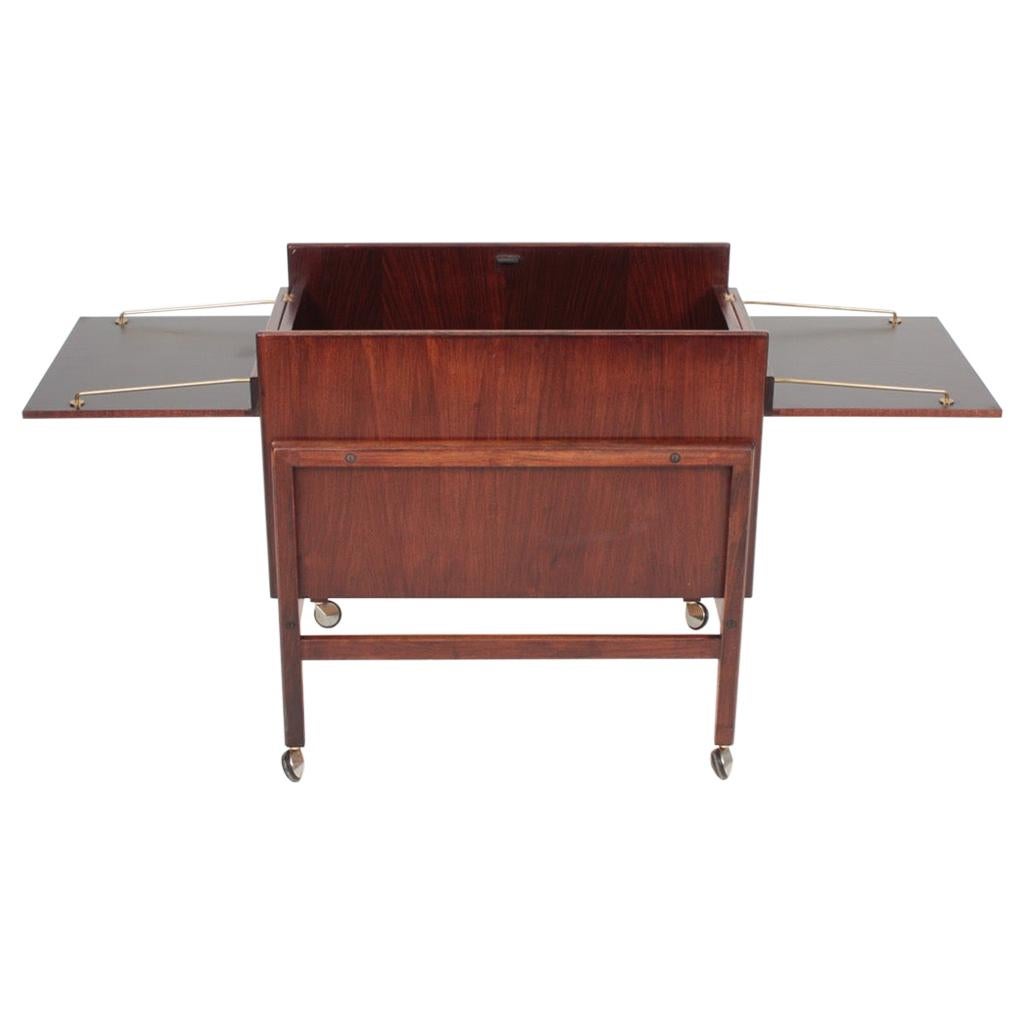 Danish Midcentury Dry Bar Cabinet in Rosewood by Dyrlund, 1960s