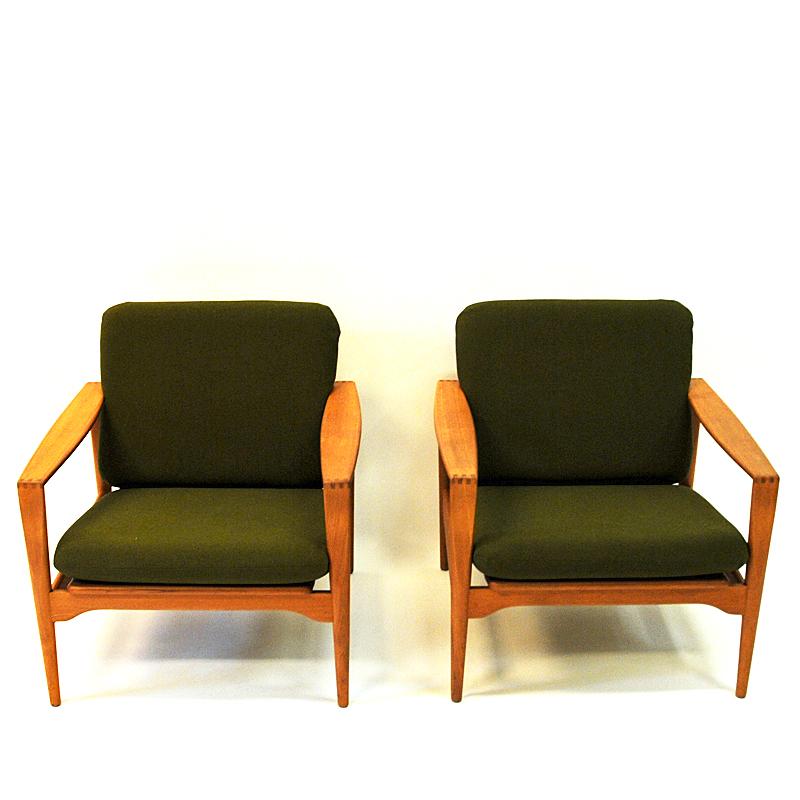Mid-20th Century Danish Midcentury Easy Chairs Èk` by Illum Wikkelsø for Niels Eilersen, 1960s