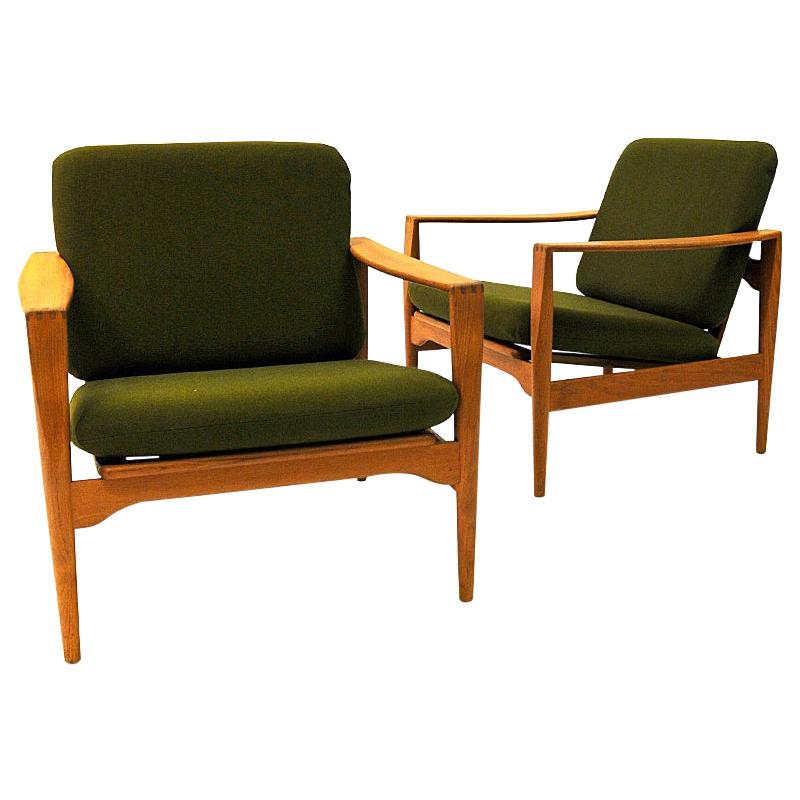 Danish Midcentury Easy Chairs Èk` by Illum Wikkelsø for Niels Eilersen, 1960s