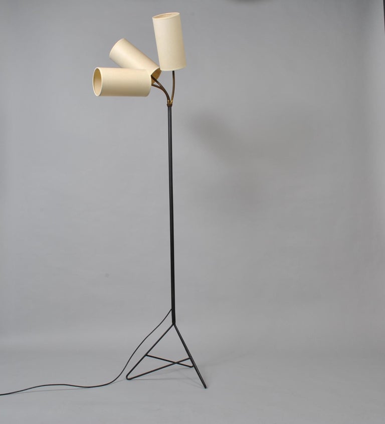 Danish Midcentury Floor Lamp 3 Headed At 1stdibs