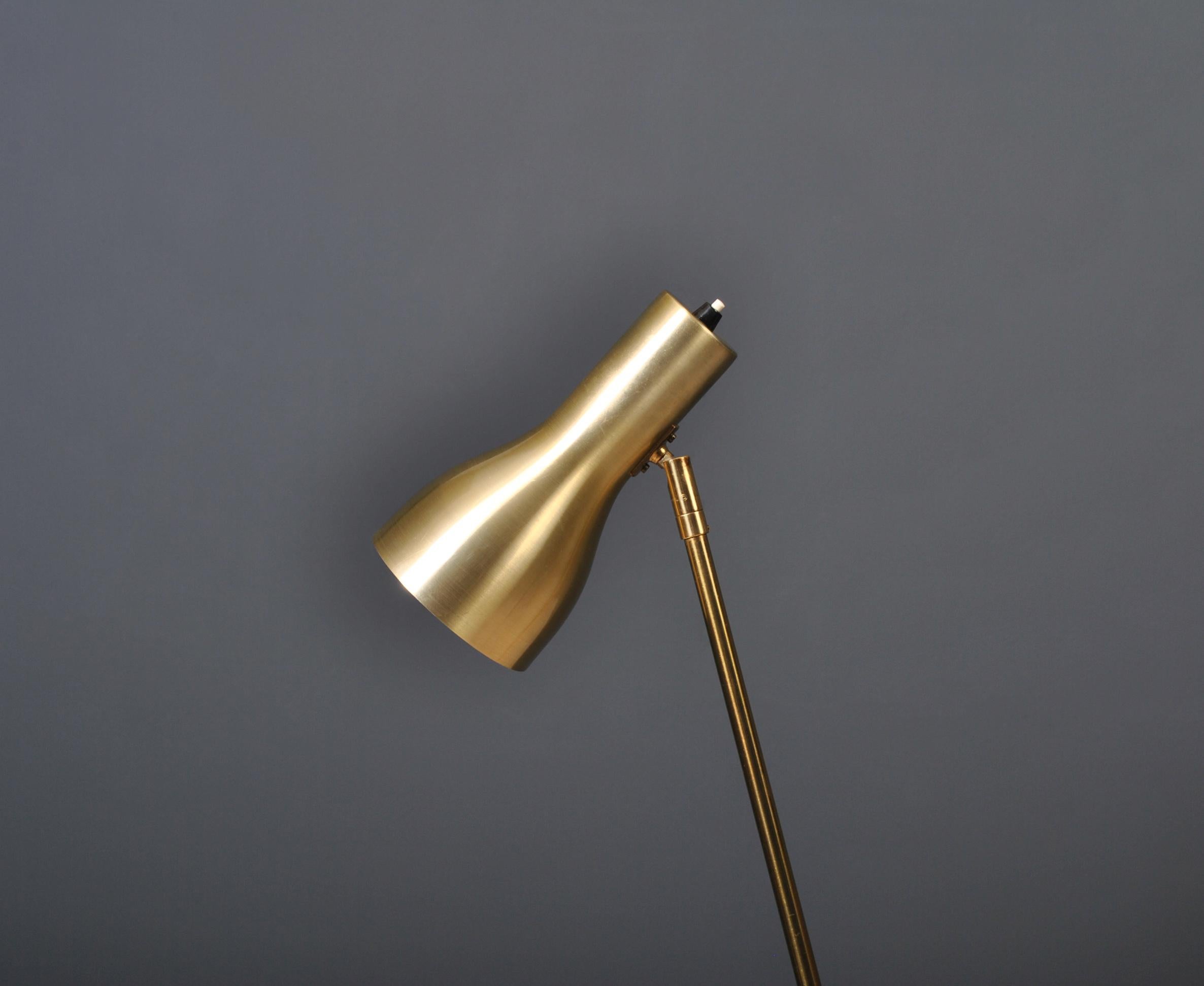 Steel Danish Midcentury Floor Lamp