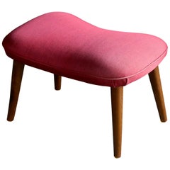 Danish Midcentury Footstool or Ottoman Model by Madsen & Schubell
