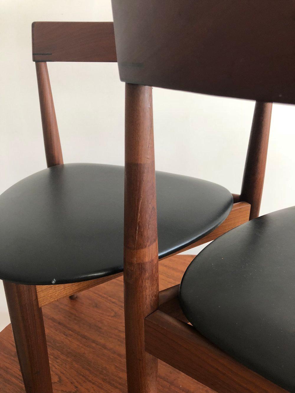 Danish Midcentury Hans Olsen for Frem Rojle Compact Dining Table Set 3