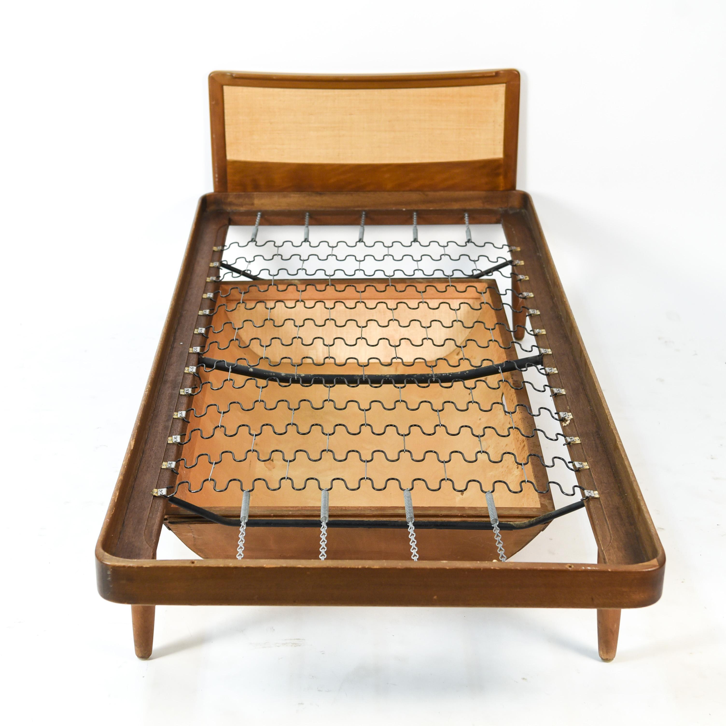This Danish midcentury daybed is by Horsnaes Mobler, circa 1950s. With a teak frame and underneath pull-out storage bin. Ready for the mattress of your choice!