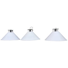 Danish Midcentury Industrial Pendant Lights by CF. Møller for NSC, 1970s