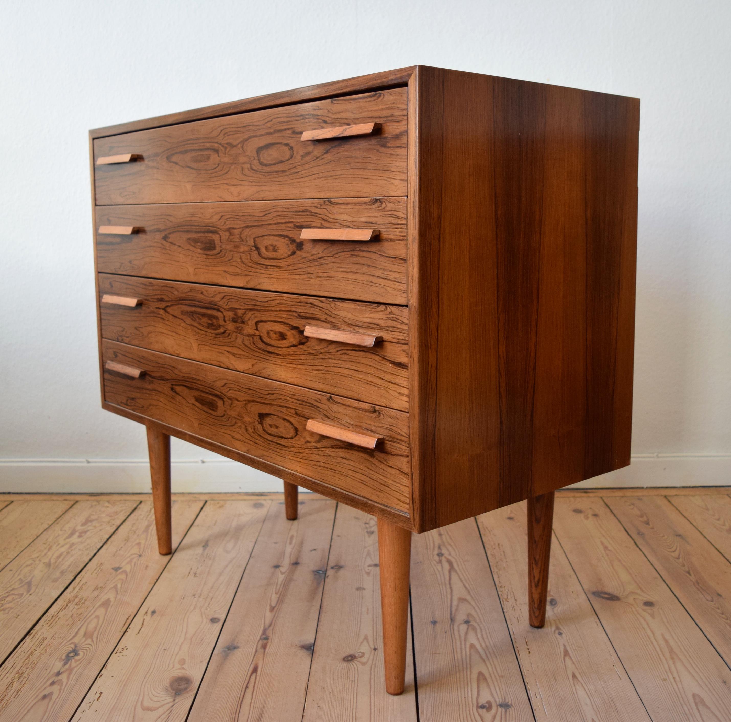 Danish Midcentury Kai Kristiansen Rosewood Chest of Drawers for FM Møbler, 1960s In Good Condition In Nyborg, DK