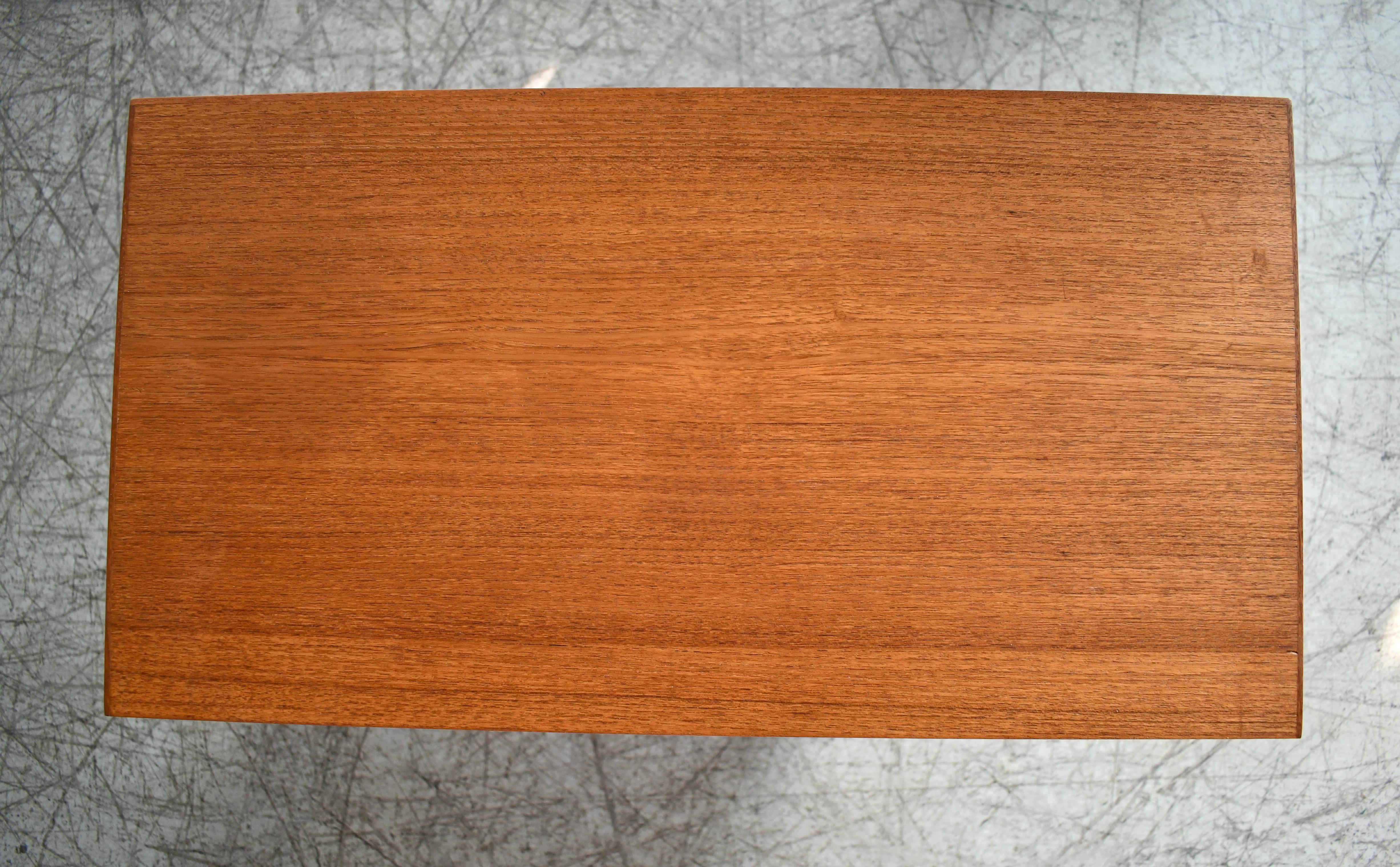 Danish Midcentury Kai Kristiansen Style Tall Teak Dresser or Chest of Drawers 5