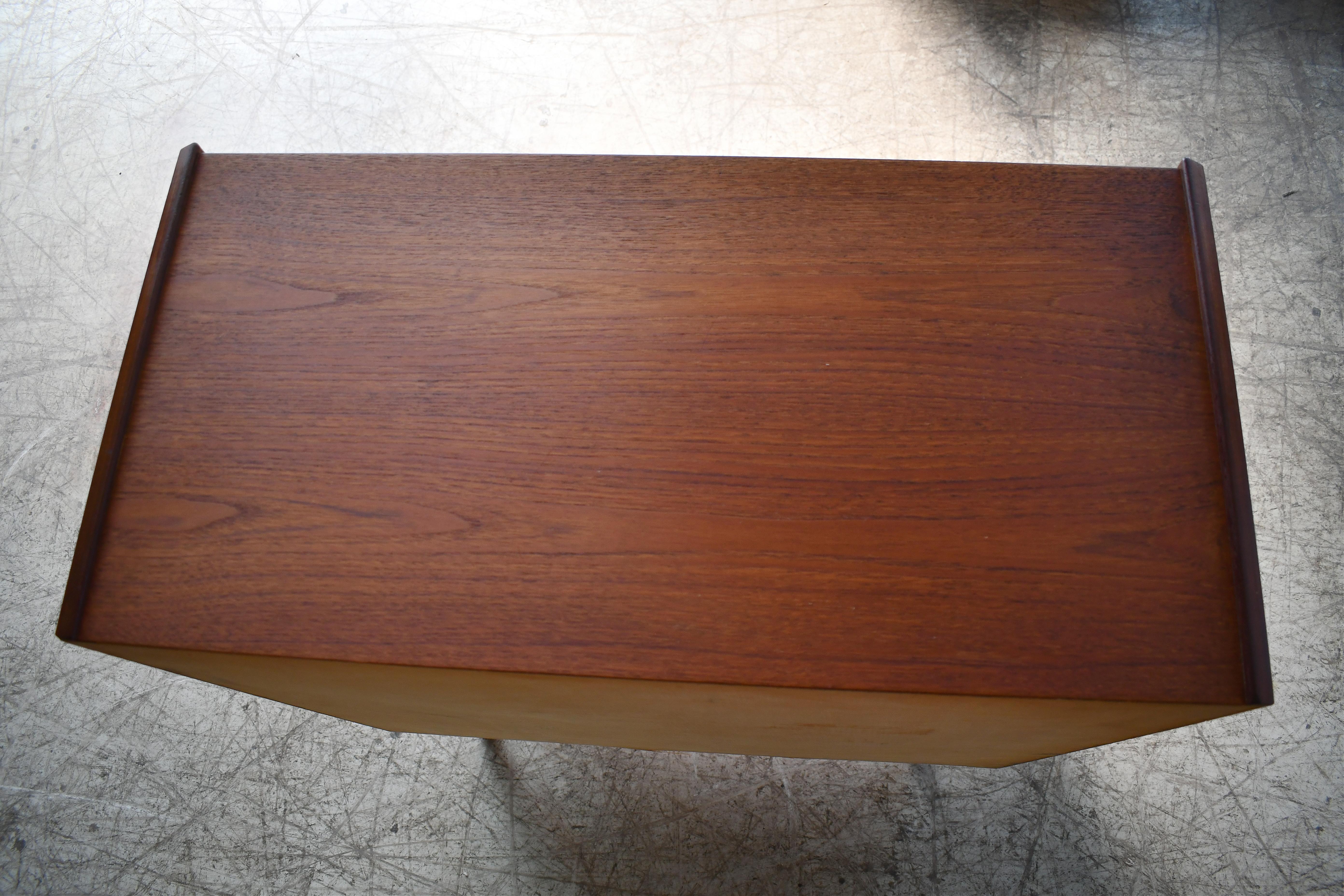 Danish Mid-Century Kai Kristiansen Style Tall Teak Dresser or Chest of Drawers 5