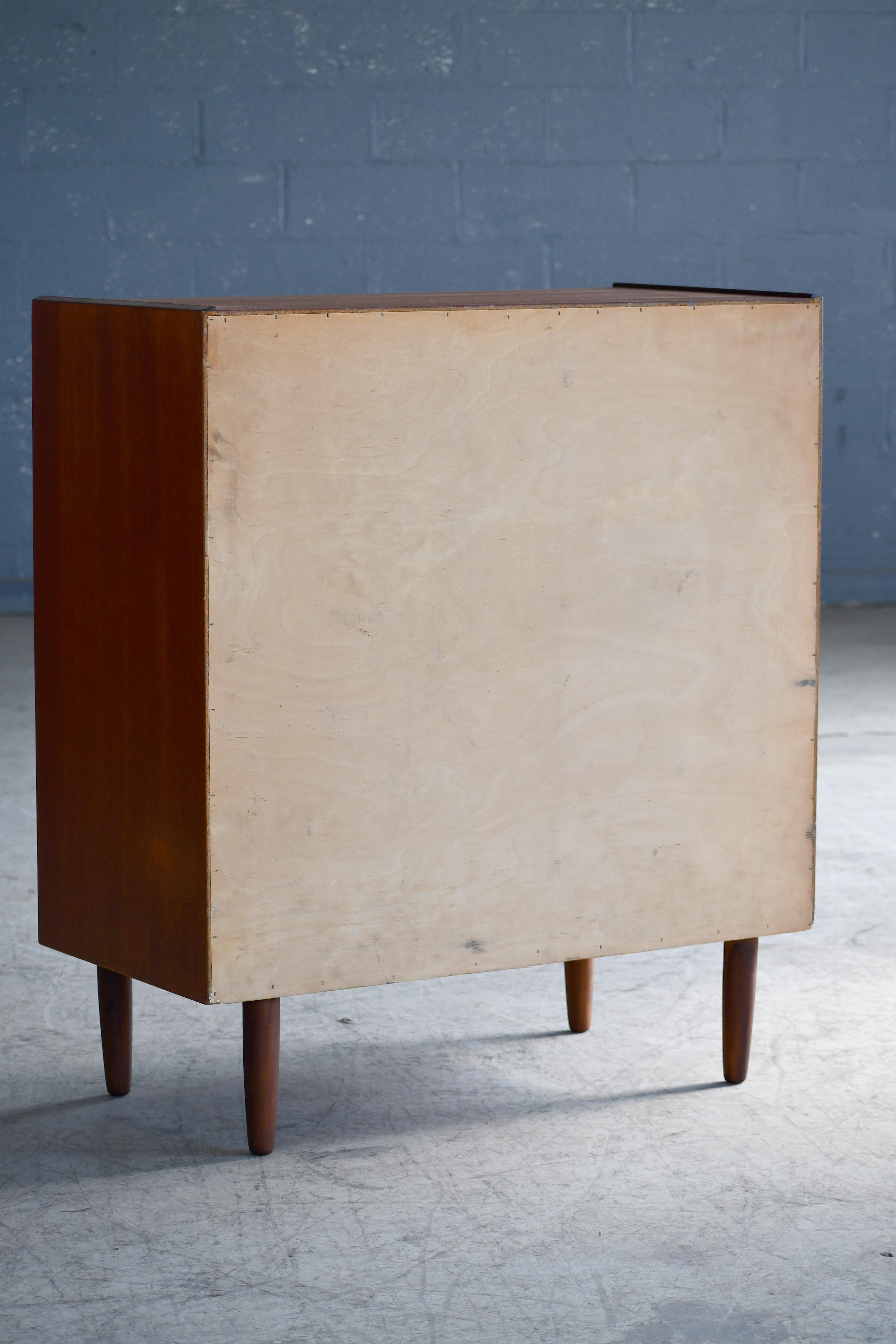 Danish Mid-Century Kai Kristiansen Style Tall Teak Dresser or Chest of Drawers For Sale 6