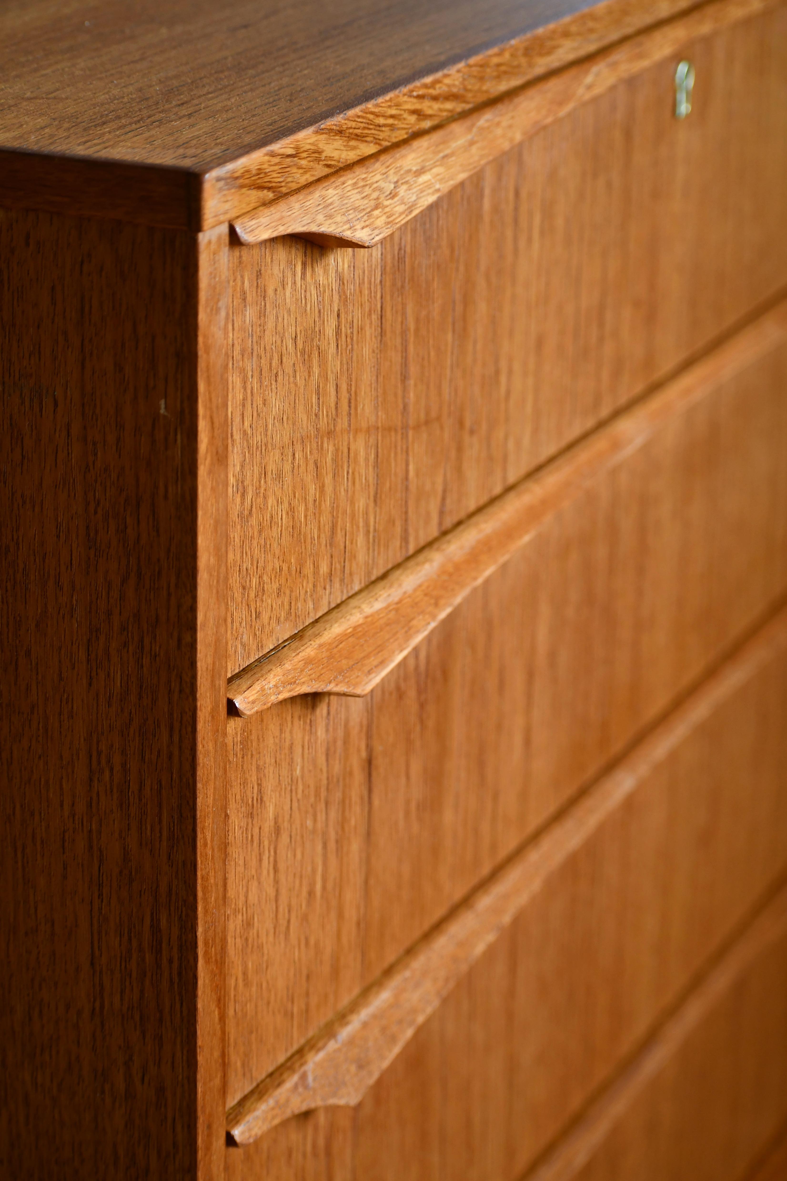 teak tall dresser