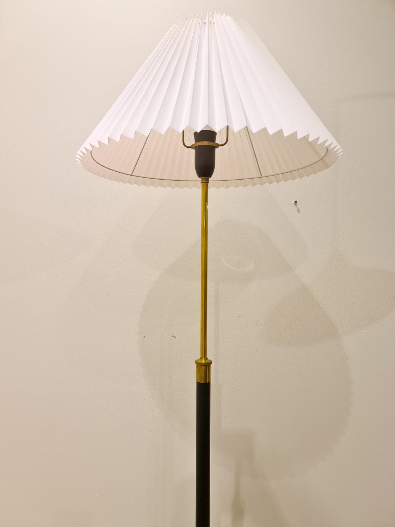 Danish Midcentury Le Klint Floor Lamp No 351 Designed by Aage Petersen, Denmark 1