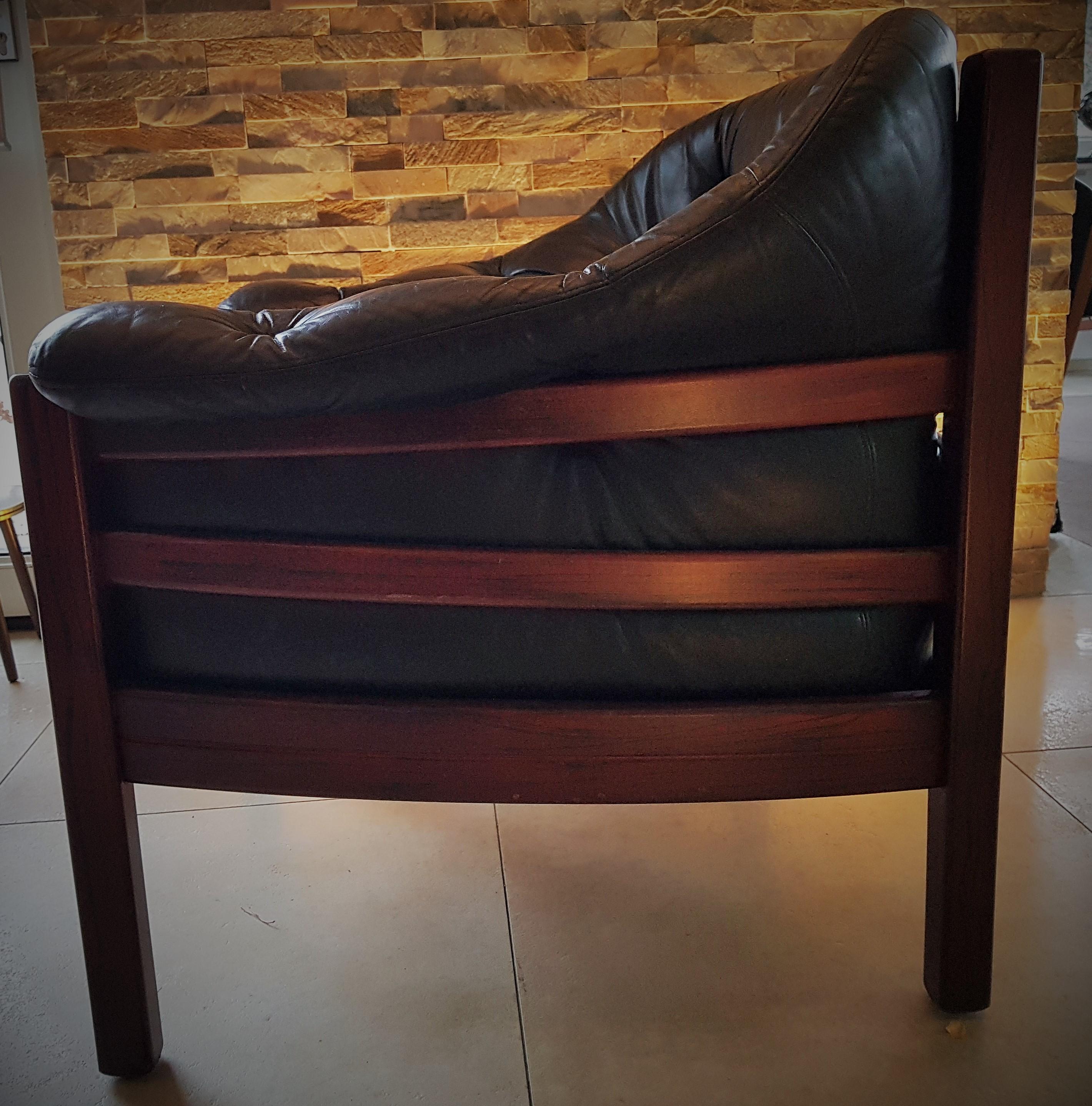 Danish Midcentury Lounge Chair by Arne Norell In Good Condition In Saarbruecken, DE
