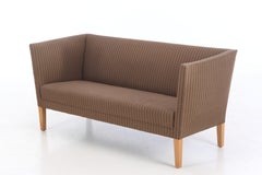 Danish Midcentury Loveseat by Grete Jalk for Johannes Hansen Oak legs