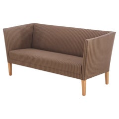 Danish Midcentury Loveseat by Grete Jalk for Johannes Hansen Oak legs