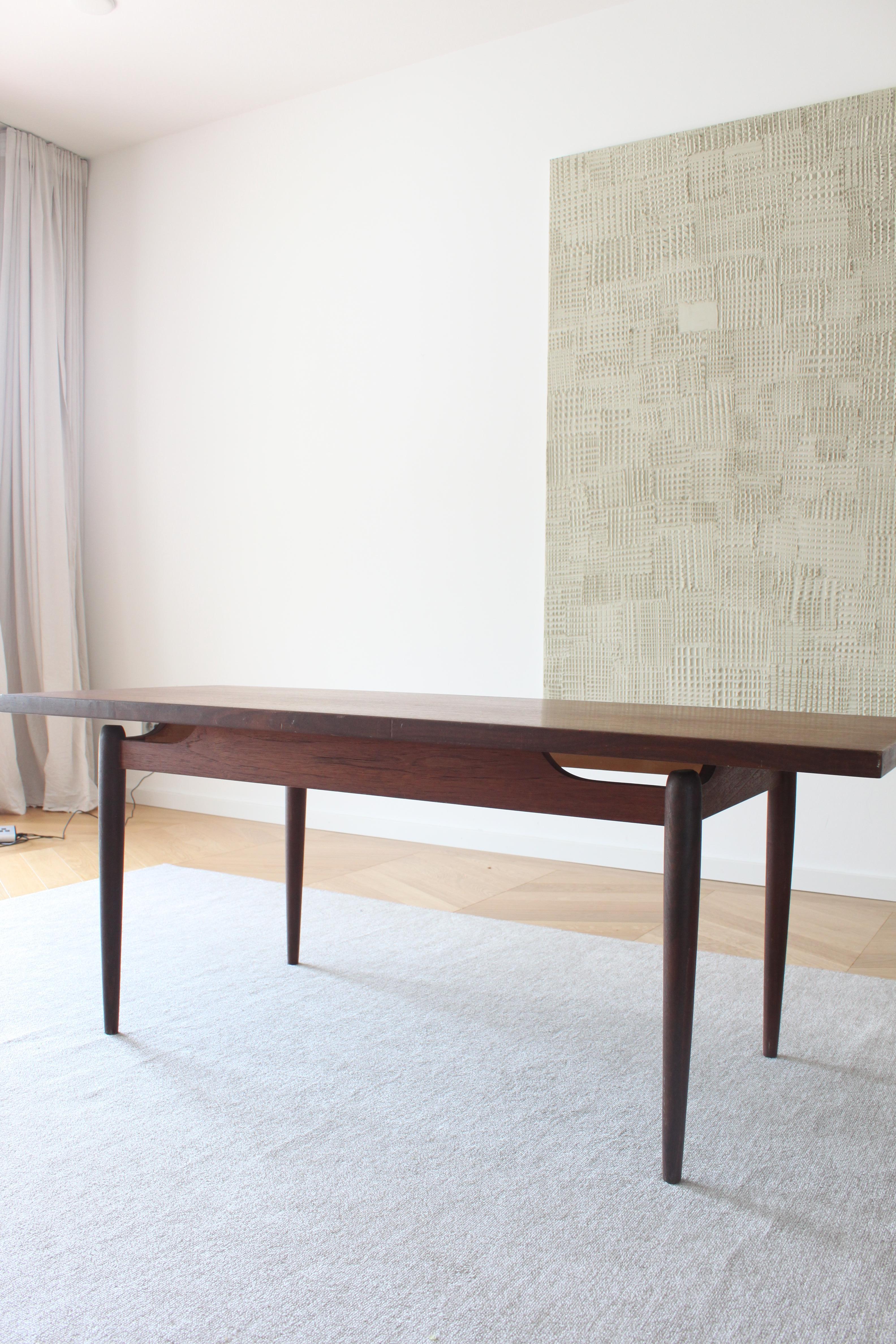 Danish Midcentury Modern Floating Coffee Table For Sale 11