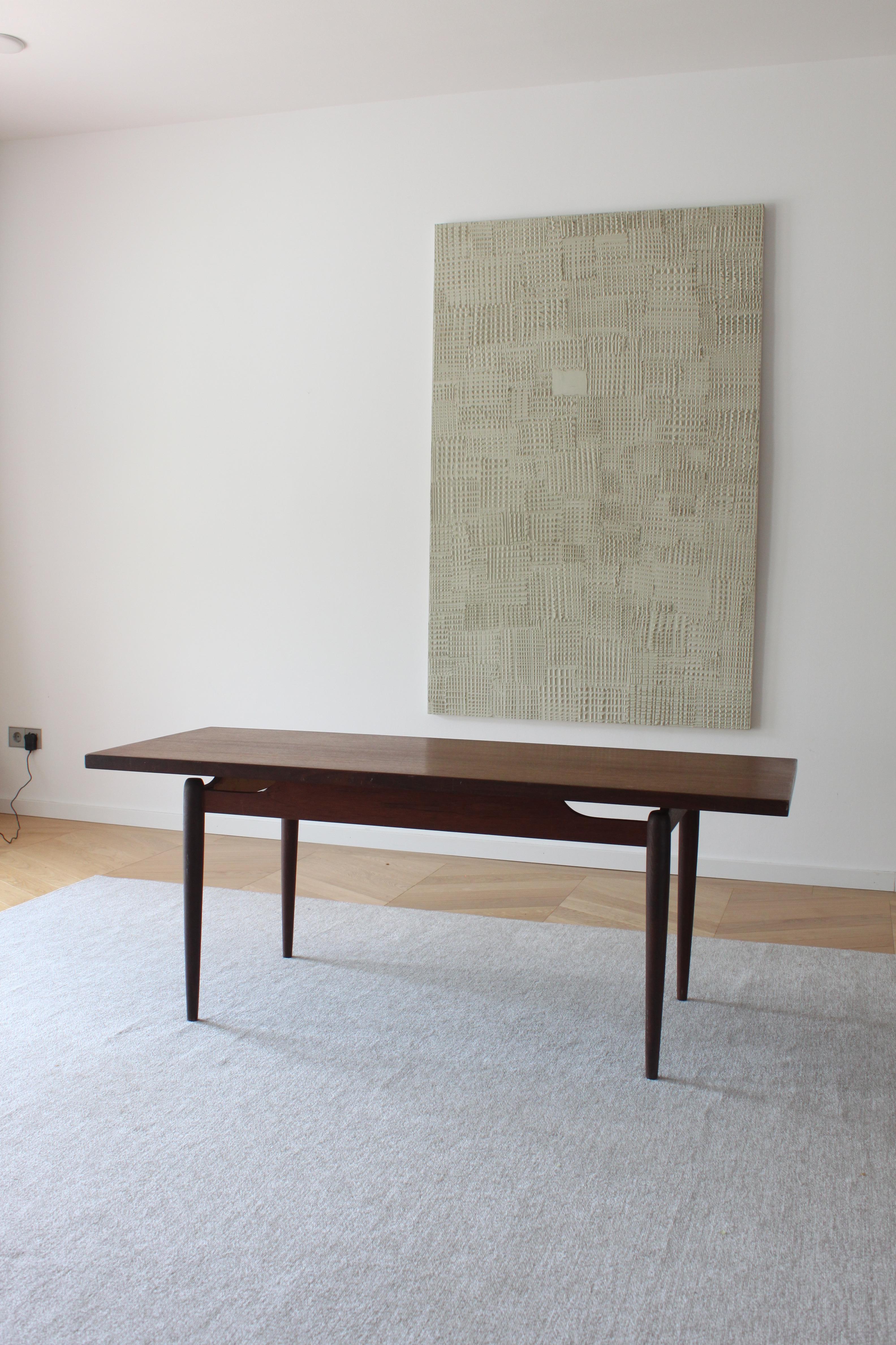 Danish Midcentury Modern Floating Coffee Table For Sale 12