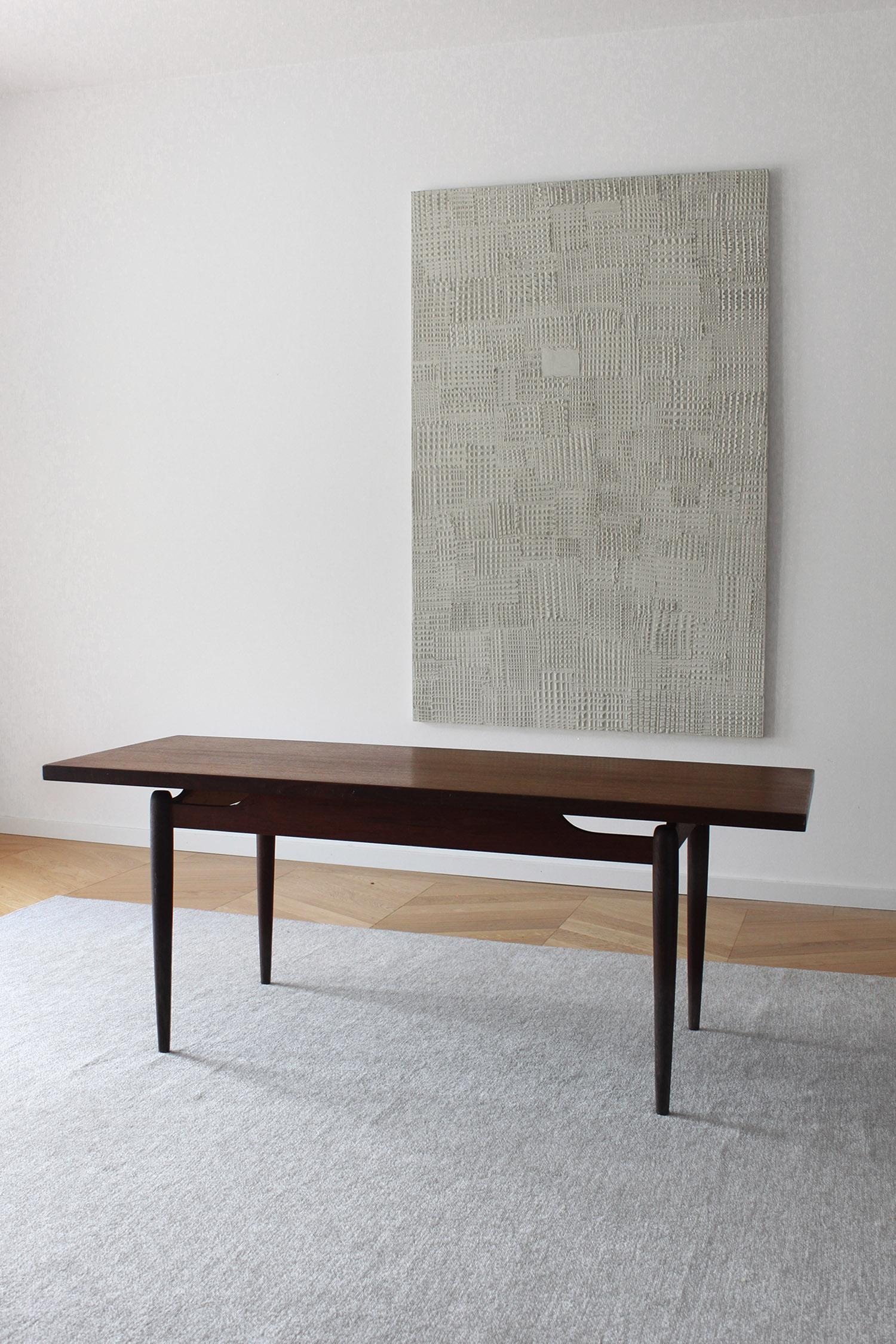 Danish Midcentury Modern Floating Coffee Table For Sale 1
