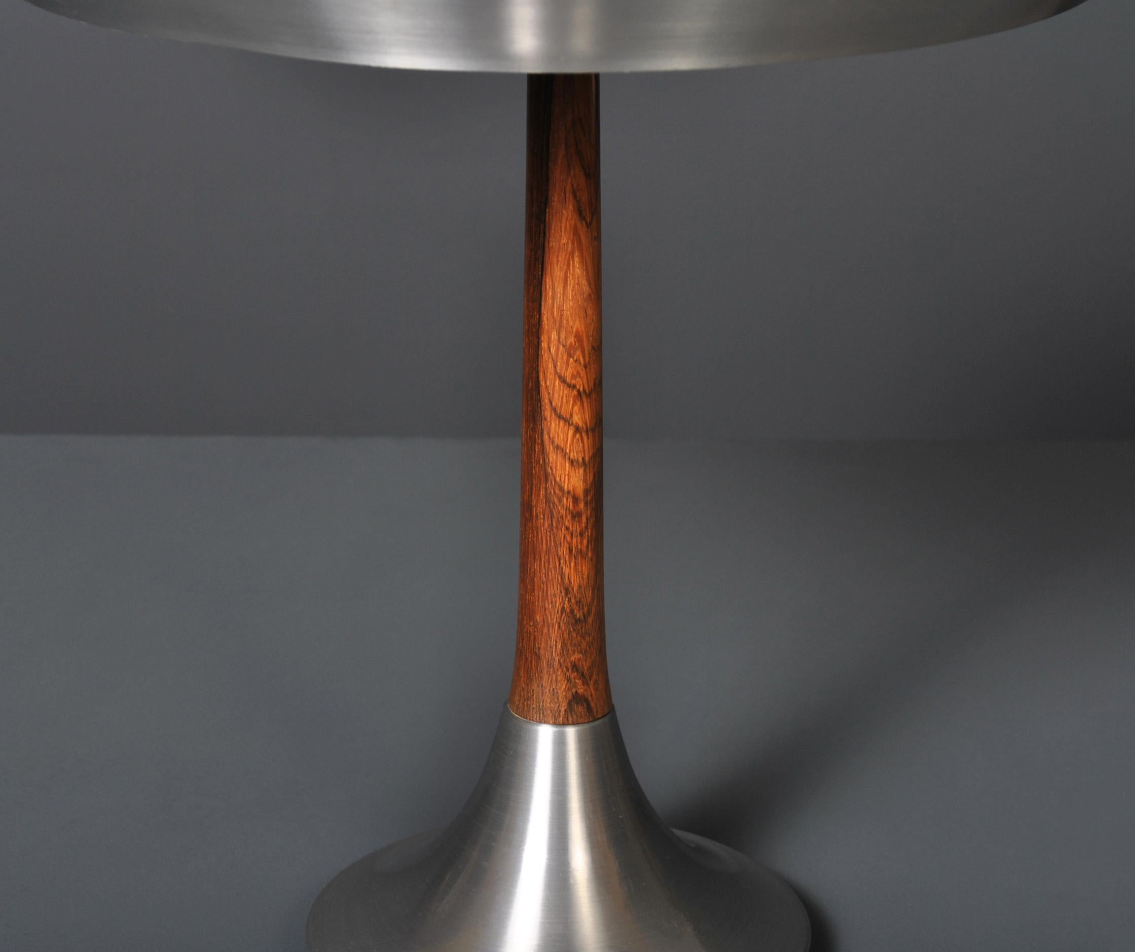 Aluminum Danish Midcentury Modern Lamp