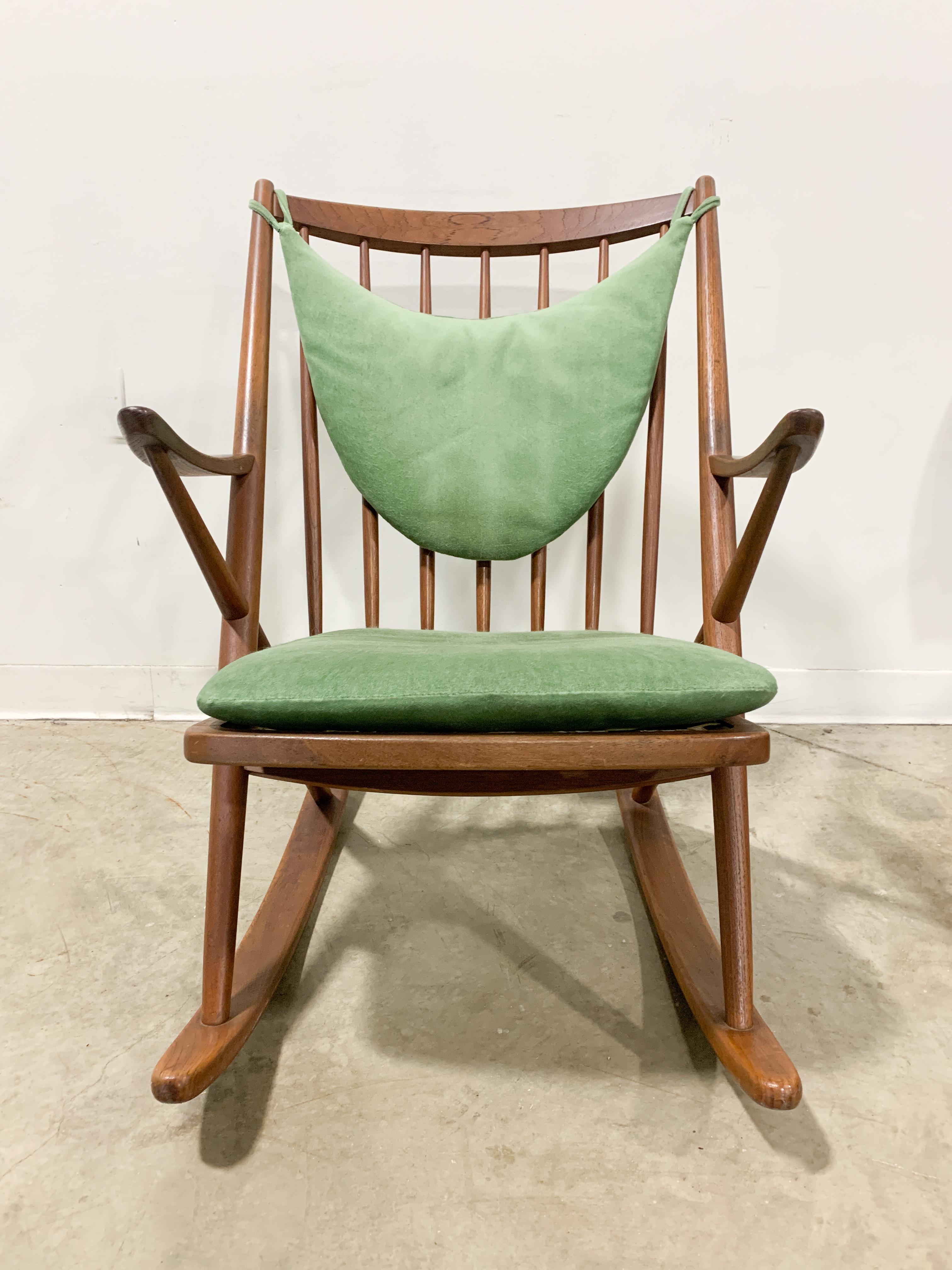 Danish Mid-Century Modern Rocking Chair by Bramin 4