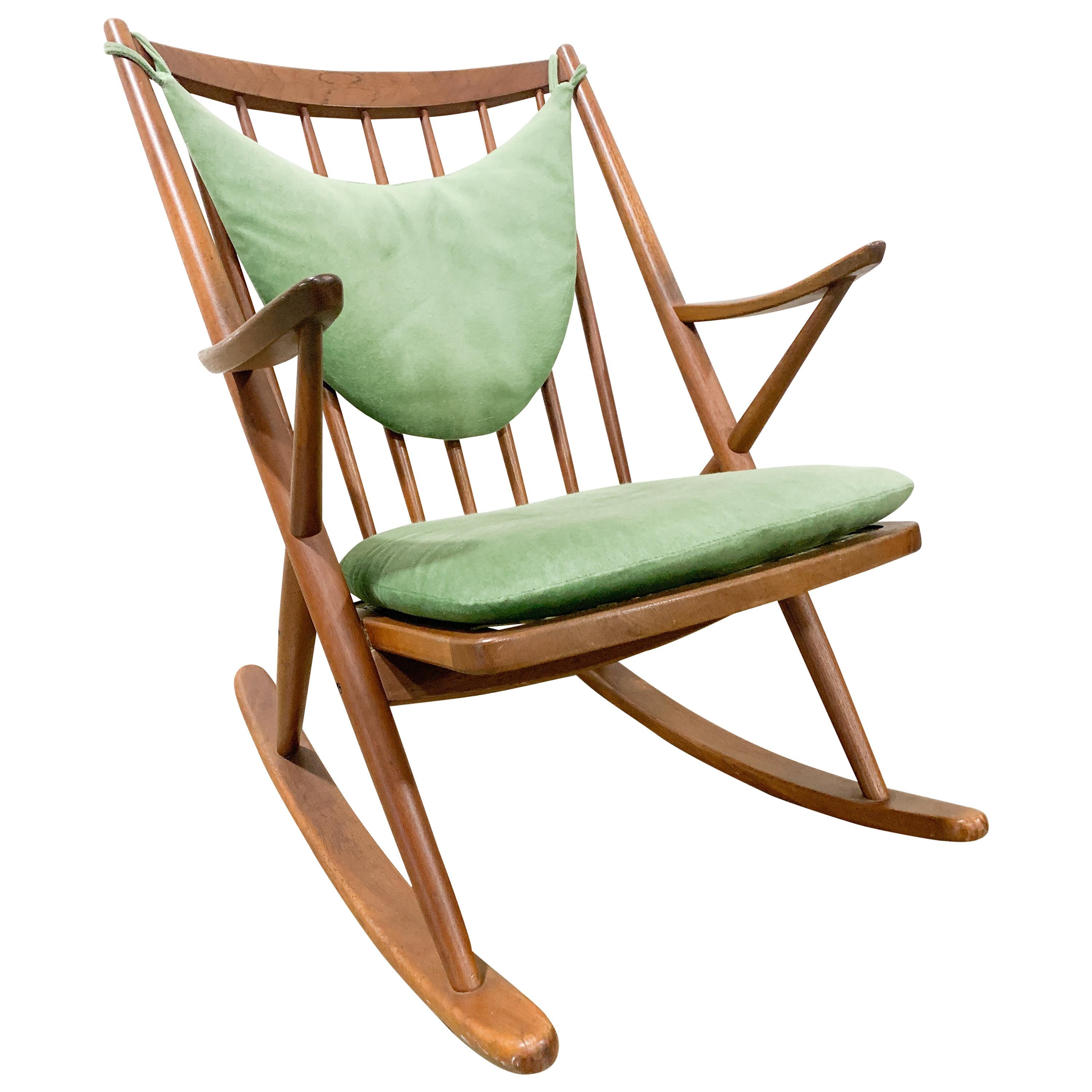 Danish Mid-Century Modern Rocking Chair by Bramin