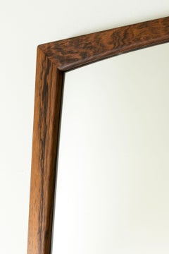 Danish Midcentury Modern Rosewood Wall Mirror, Aksel Kjersgaard, Denmark 1960s
