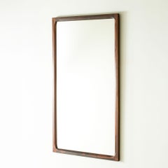 Danish Midcentury Modern Rosewood Wall Mirror, Aksel Kjersgaard, Denmark 1960s