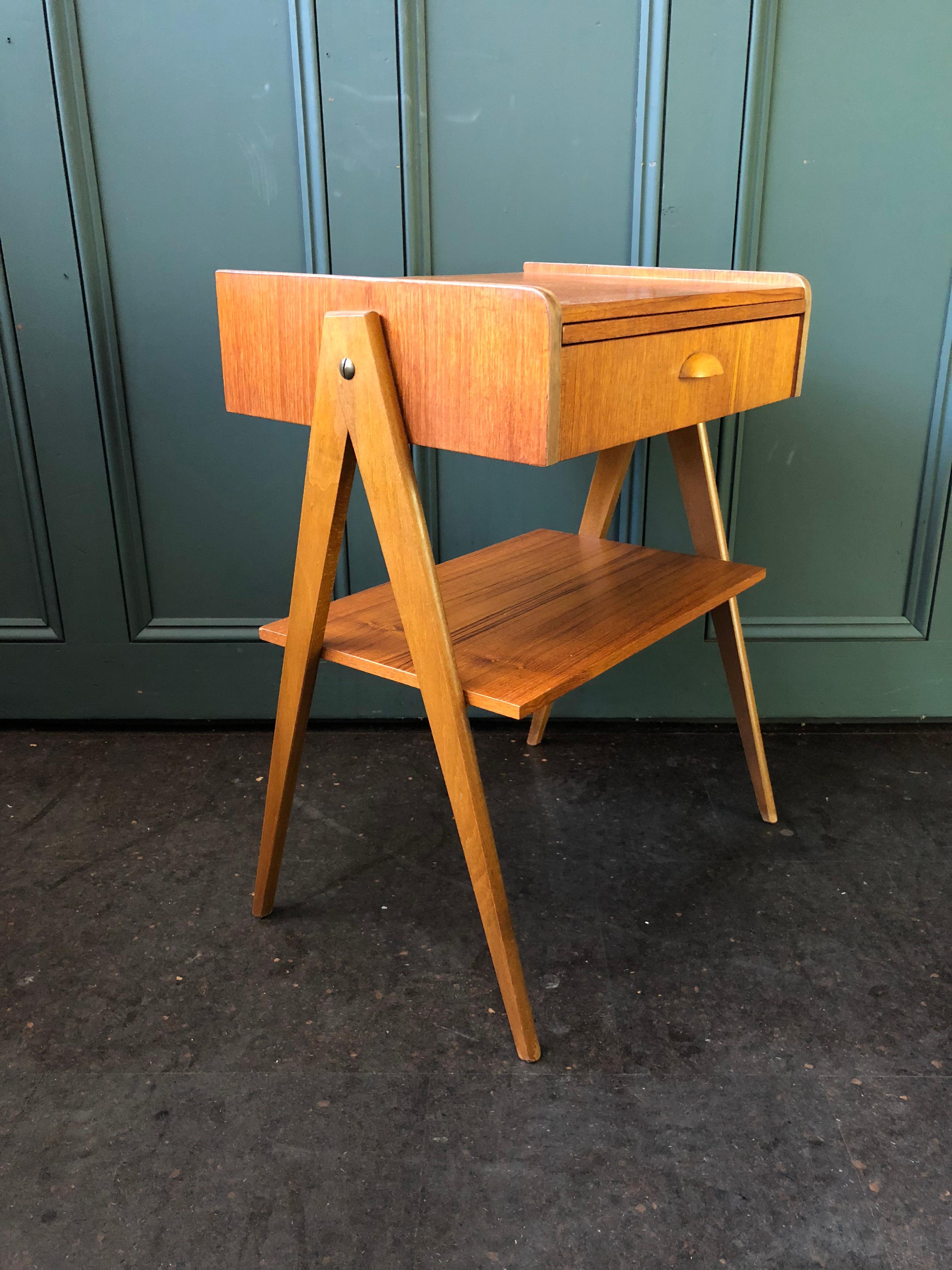 Danish Midcentury Modern Teak Nightstands 6