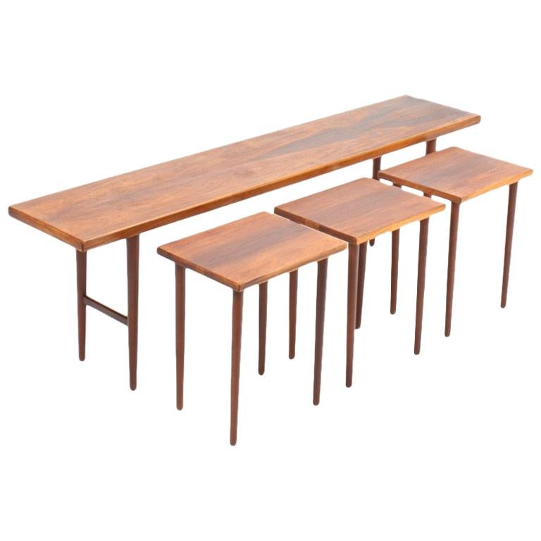 Danish Midcentury Nest of Tables by Kurt Østervig for Jason Furniture