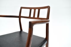 Danish MidCentury Niels Møller Model Rosewood Model 64 Armchair, 1966