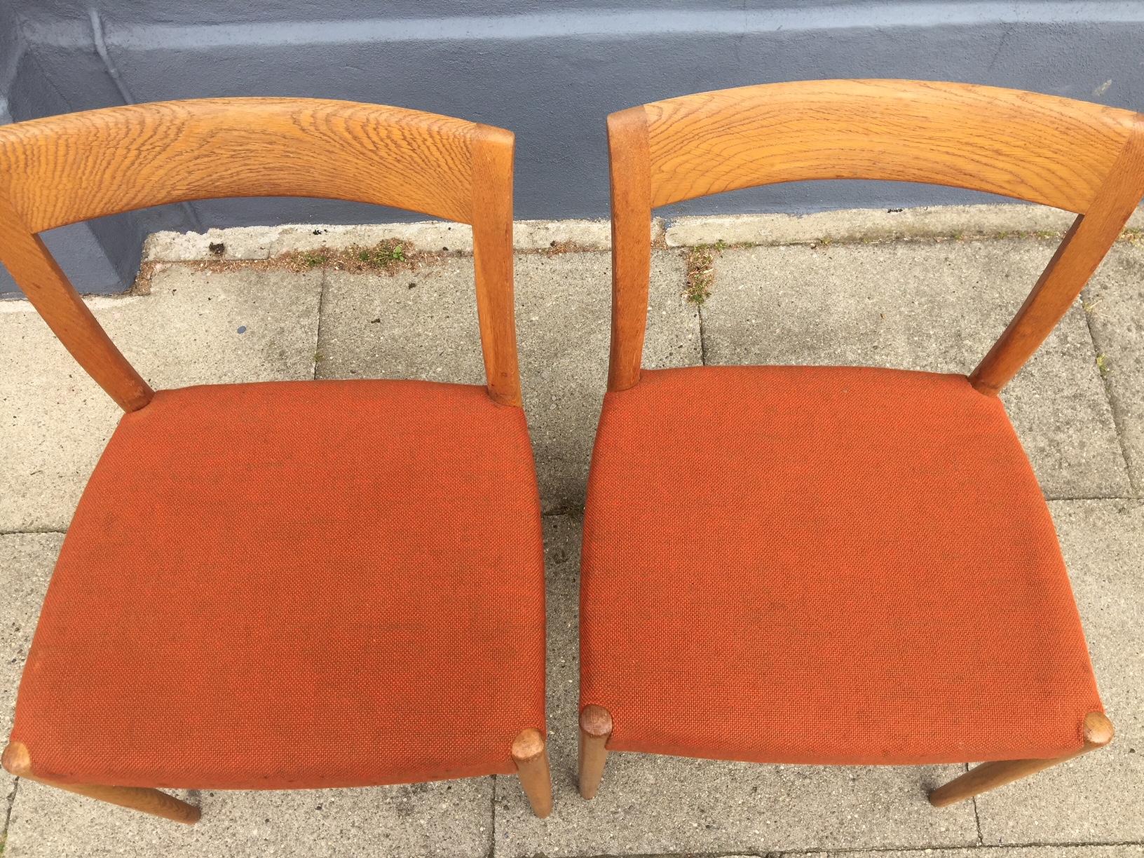Chaises d'appoint danoises en chêne du milieu du siècle dernier par Sren Willadsen, années 1960 en vente 2