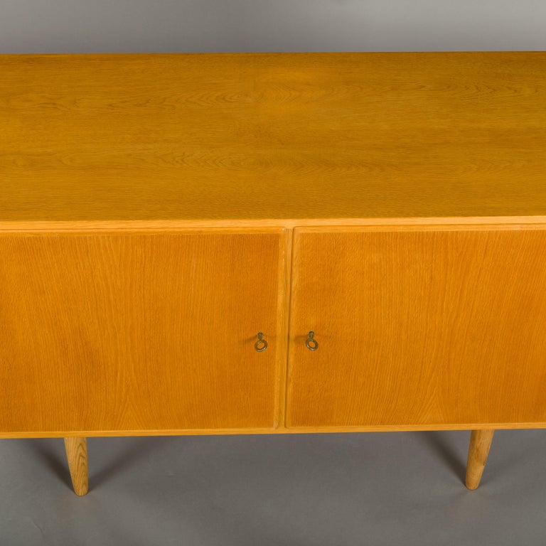 Danish Midcentury Oak Sideboard by Carlo Jensen for Hundevad and Co at