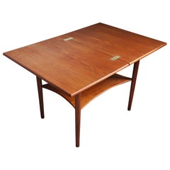 Danish Midcentury Occasional Teak Folding Side Table, 1960s