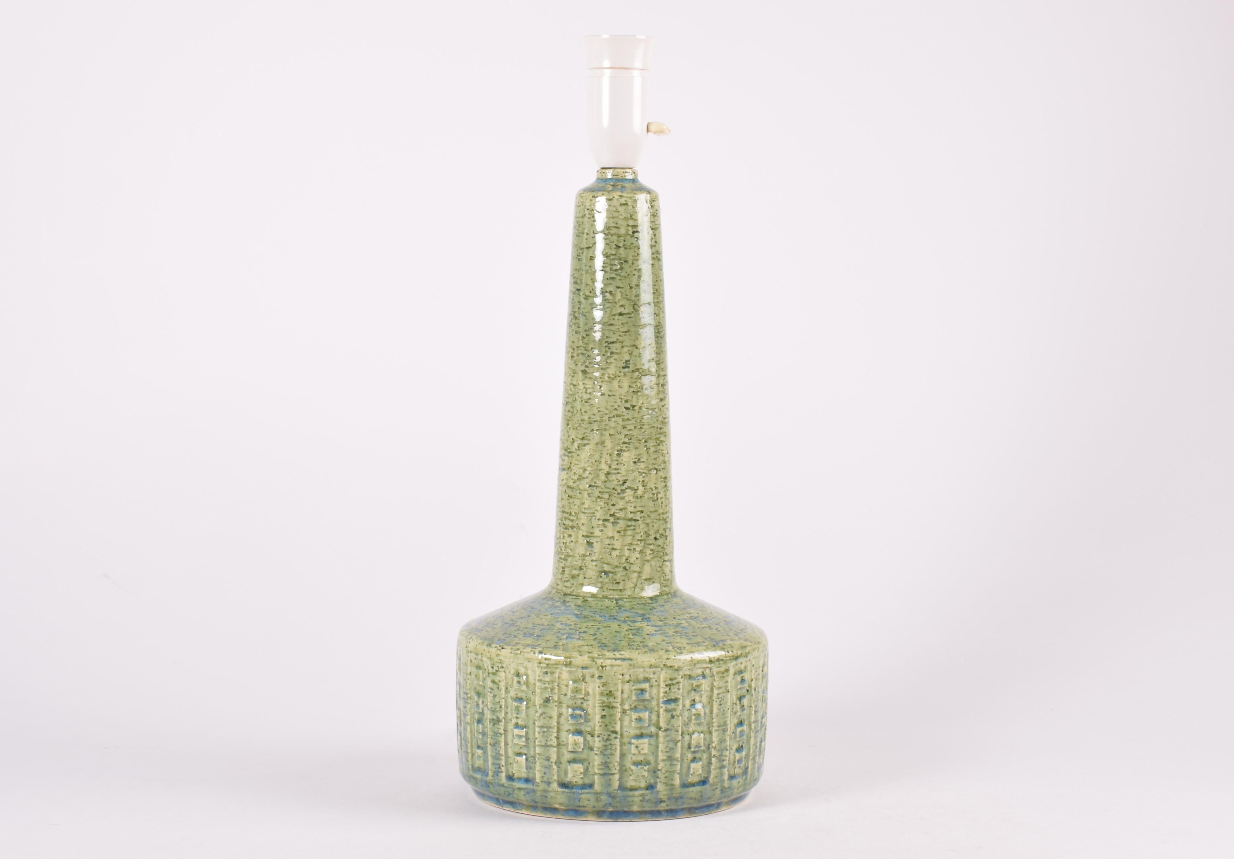 Danese Lampada da tavolo danese del Midcentury Palshus Tall Greene & Greene Blue con paralume nuovo, anni '60 in vendita