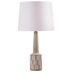 Danish Midcentury Palshus Tall Table Lamp Beige with New Lamp Shade, 1960s